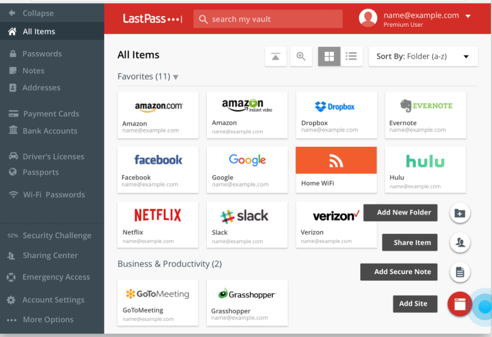 A screenshot of a website called lastpass