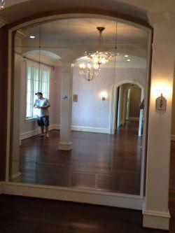 Foyer mirror - custom art glass in Baltimore, MD