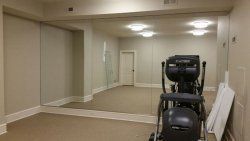 Exercise Mirror - custom art glass in Baltimore, MD