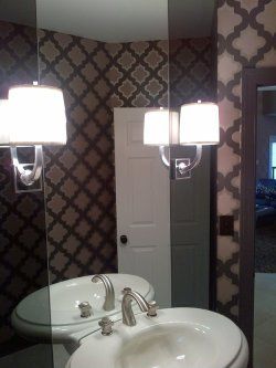 Gray & Clear Mirror - custom art glass in Baltimore, MD