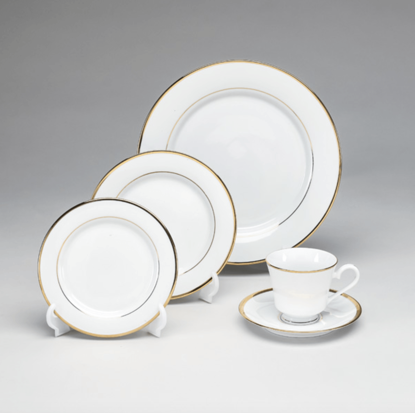 White with Gold China