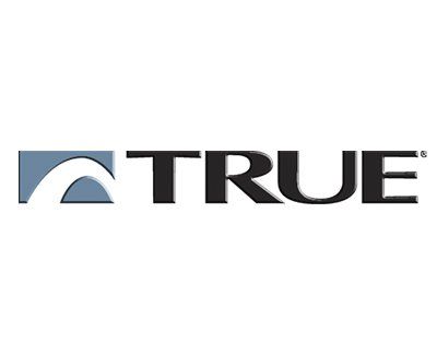 TRUE Fitness logo with blue and black design for cardio and strength equipment.