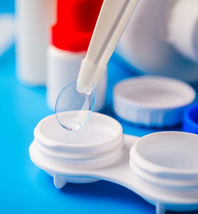 Contact Lenses — Picking Contact Lens from Container in Athens, TN