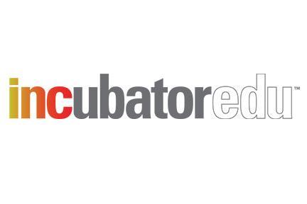 The logo for incubatoredu is a colorful logo on a white background.