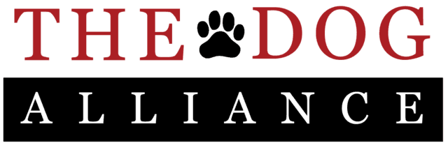 A logo for the dog alliance with a paw print