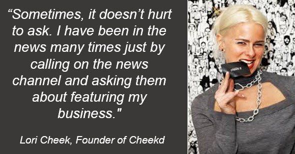A woman talking on a phone next to a quote from lori cheek