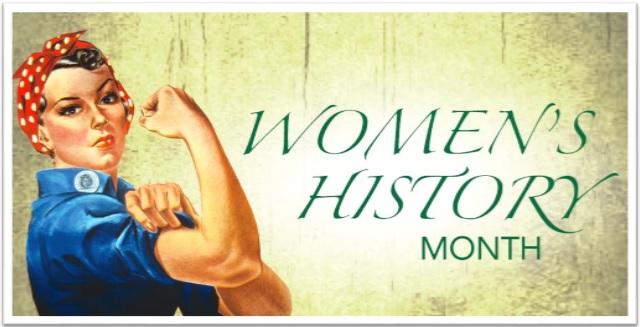 A poster of rosie the riveter for women 's history month