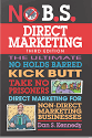 The cover of a book titled no b.s. direct marketing.
