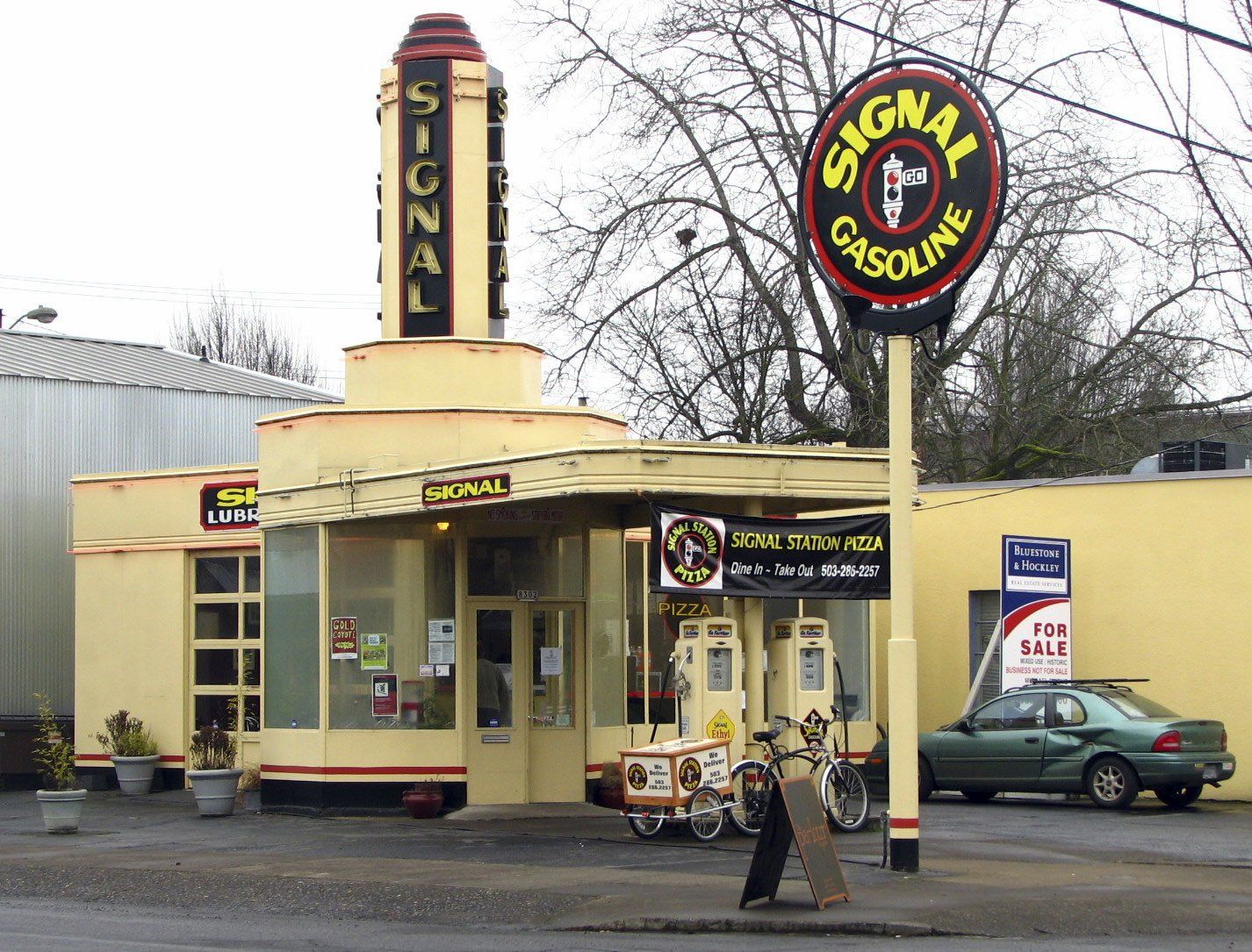 gas station