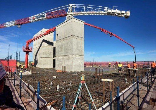 tower boom concrete pump