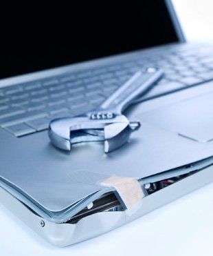 Damaged laptop