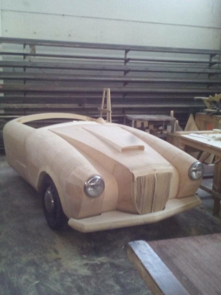 Riproduzione in legno Lancia Aurelia