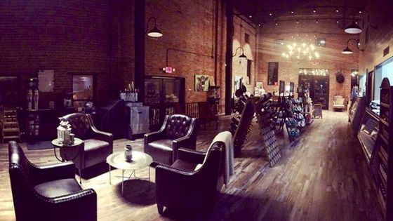 A large room with a lot of chairs and tables