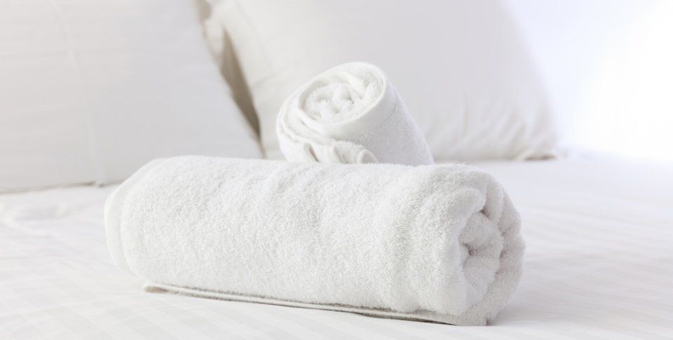 clean white towels