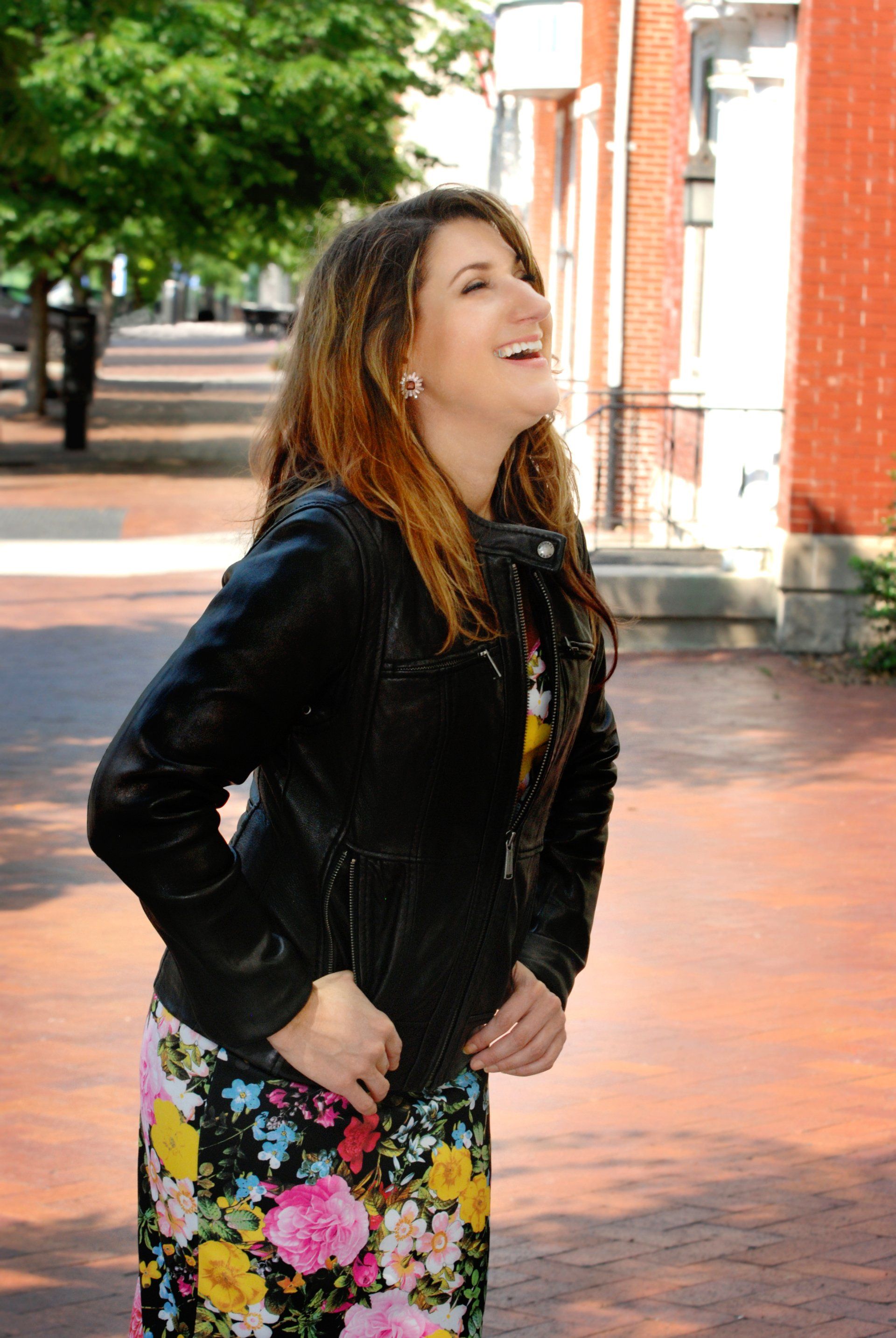 Candid photography of Professor Andrea Simonelli in Harrisburg, PA.