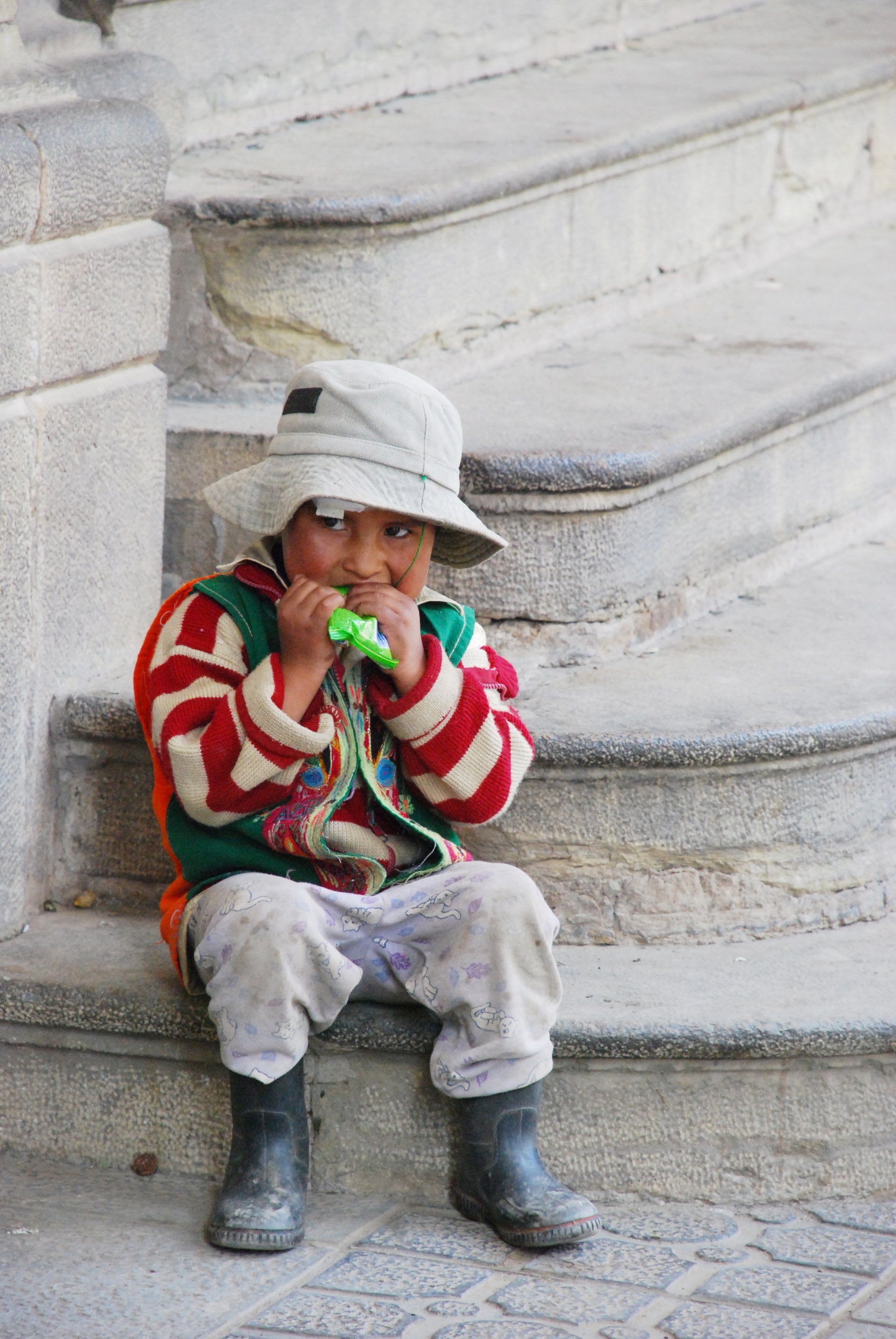 Child at play in Cochabamba, Bolivia.