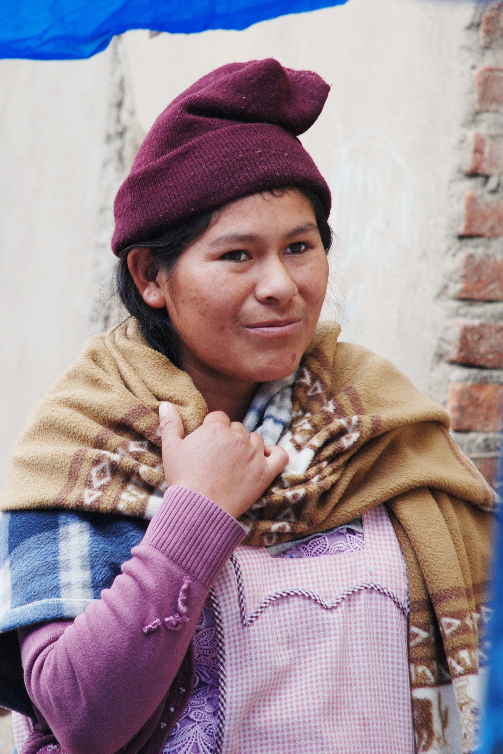 Woman in Bolivia, South America.