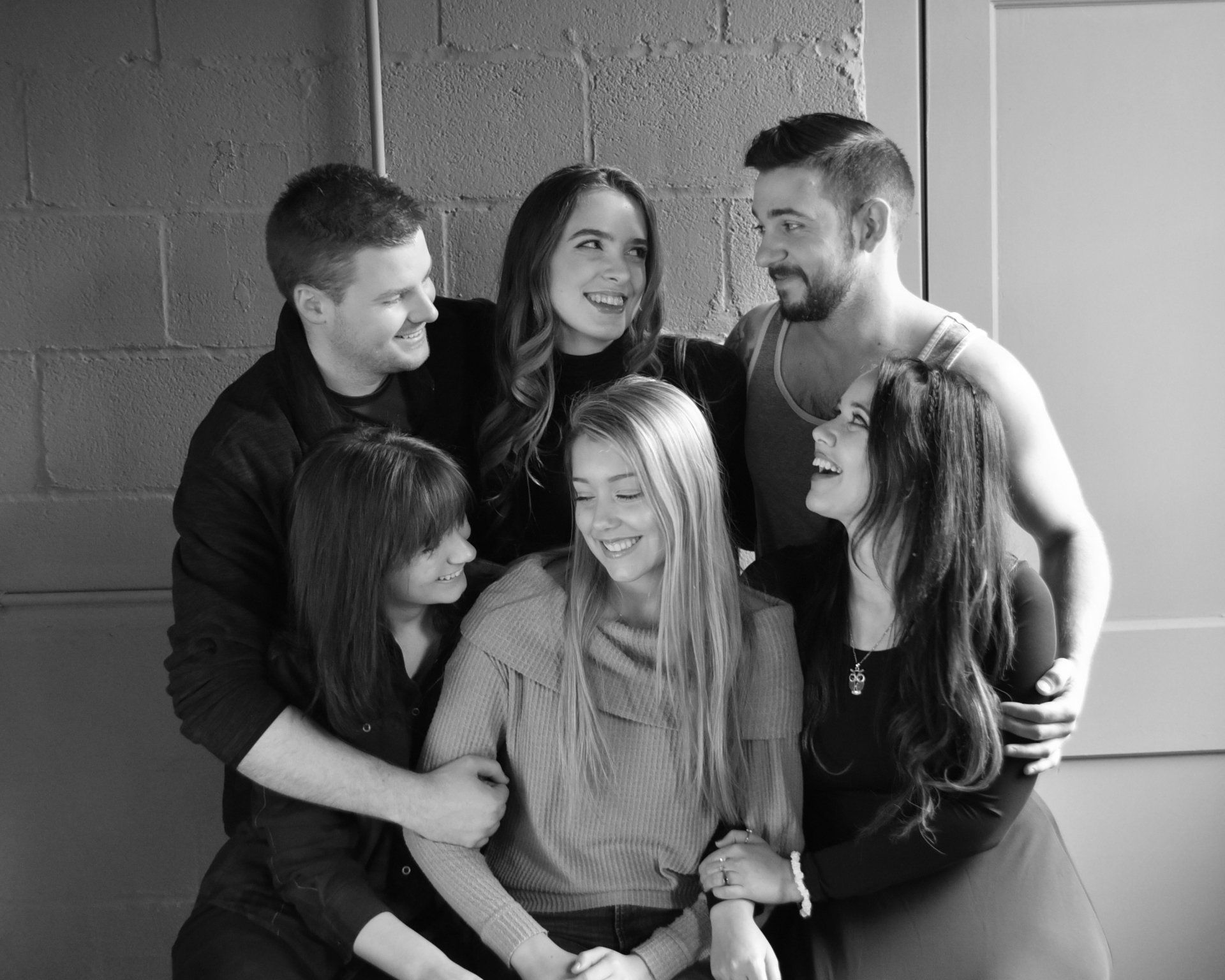 Cast photo on set of webseries Clean Slate.