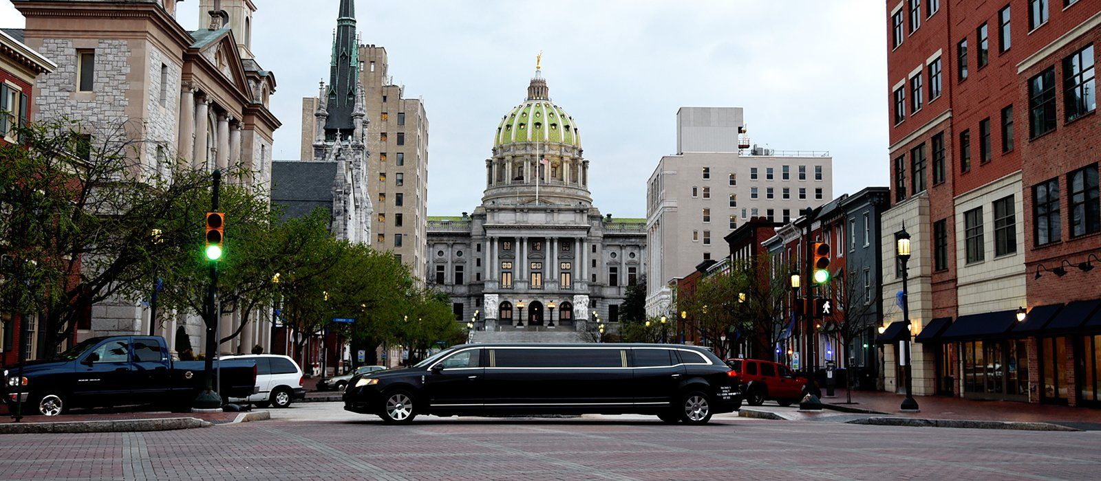 Photography for Unique Limousine at the State Capital in Harrisburg, PA.