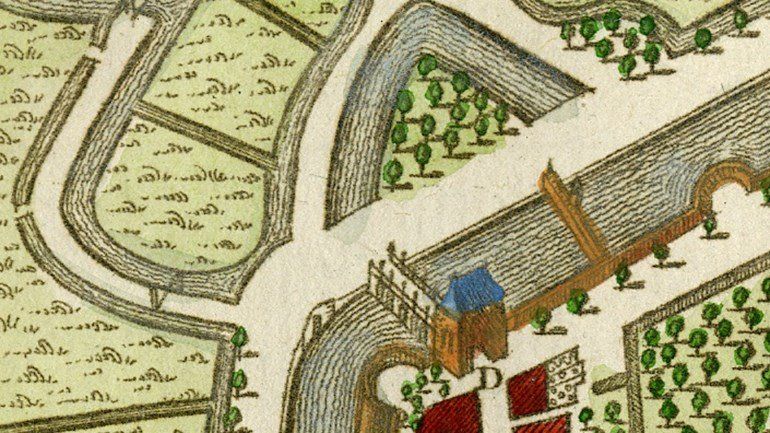 Zuidwellebrug in Zierikzee in 1750 (foto: Omroep Zeeland) Zuidwellebrug