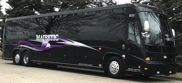 56 passenger charter bus rental