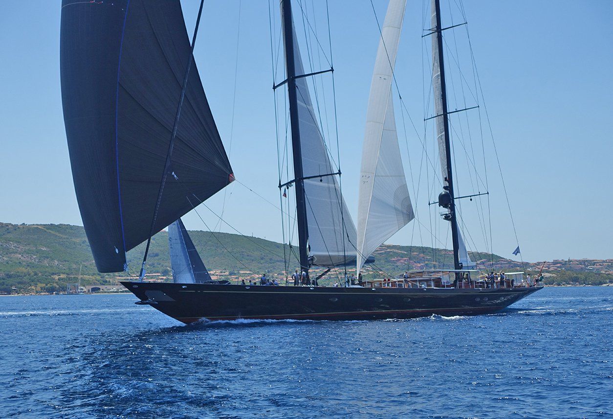 sailboat on the river