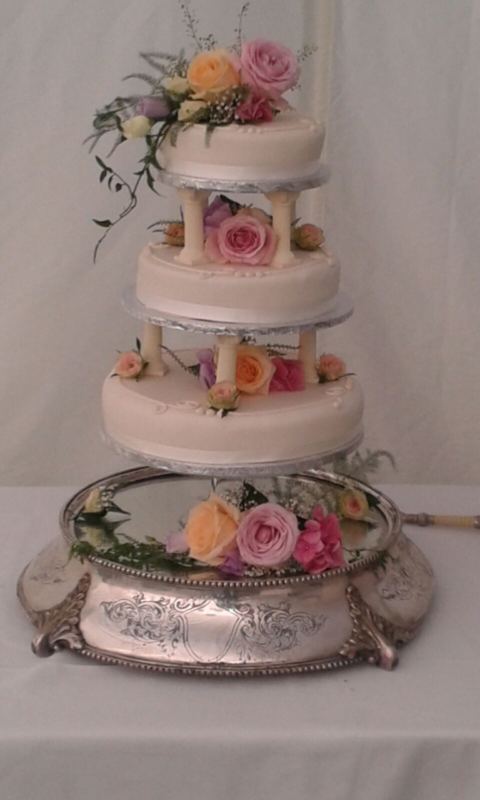 cake with floral decoration