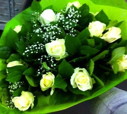 white roses