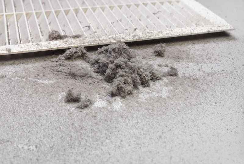 Dust Collected From The Air Duct Filter — Gulf Coast, MS — C. J. Services, Inc.