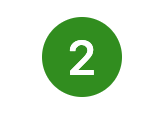 Green circle with the number 2 in white.