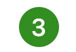 Green circle with white number 3.