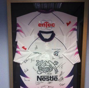 Sports shirt in frame