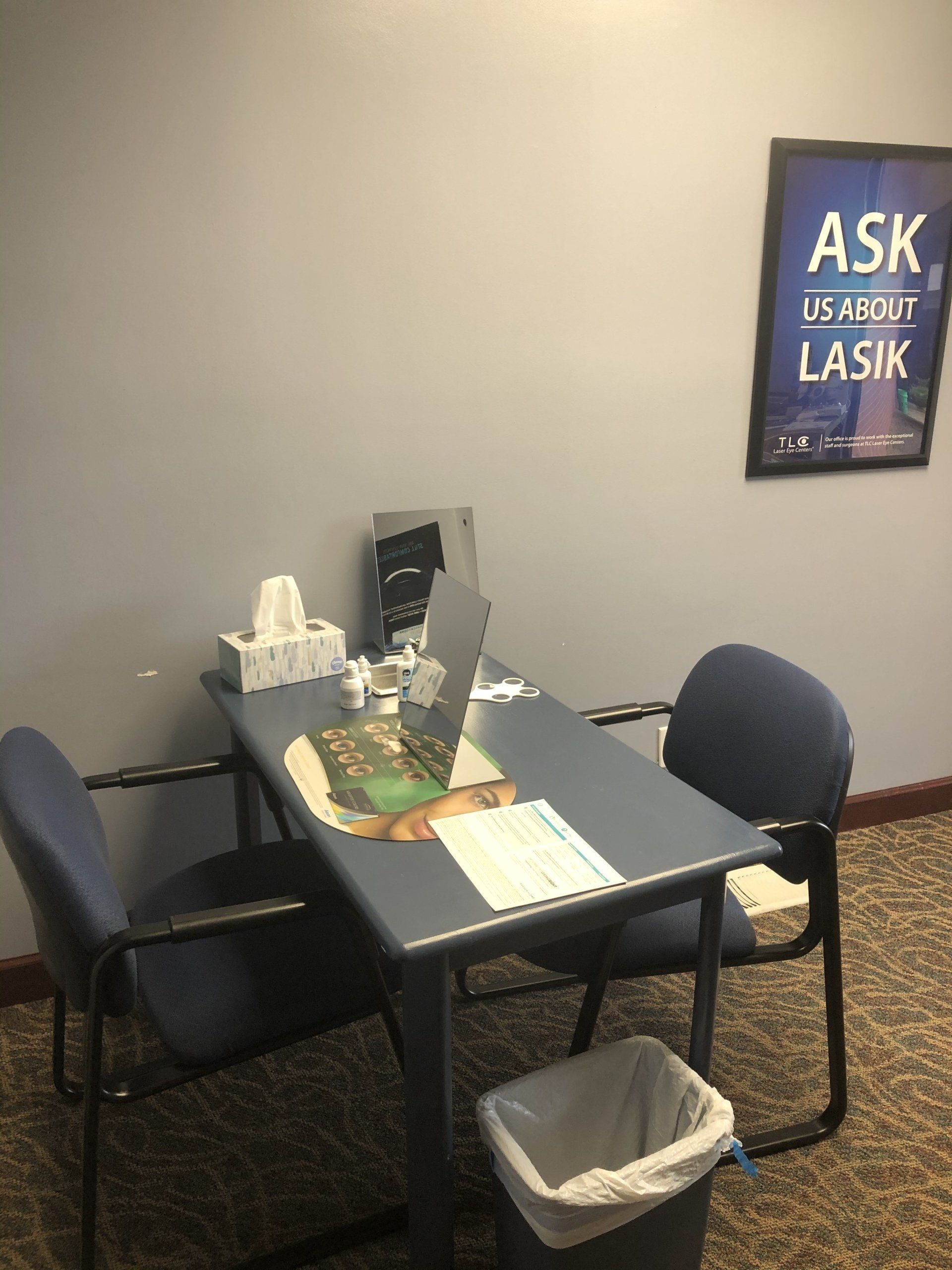 Doctor and patient chair and table — Cape Girardeau, MO — Eye Care For You