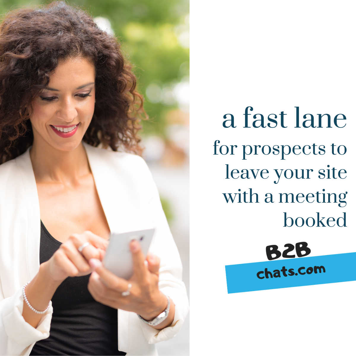 There's an increasing need for live B2B chat on corporate websites as more people visit via mobile