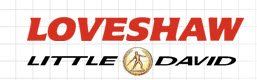 A logo for loveshaw little david on a white background