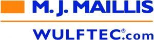 A blue and orange logo for m.j. maillis wulftec.com