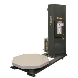 A machine that is sitting on top of a table on a white background.