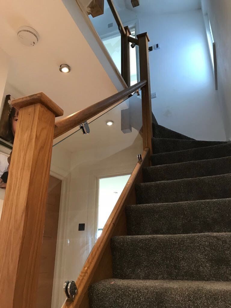 Customised glass balustrades