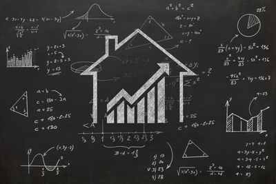 House real estate graph price investment mortgage