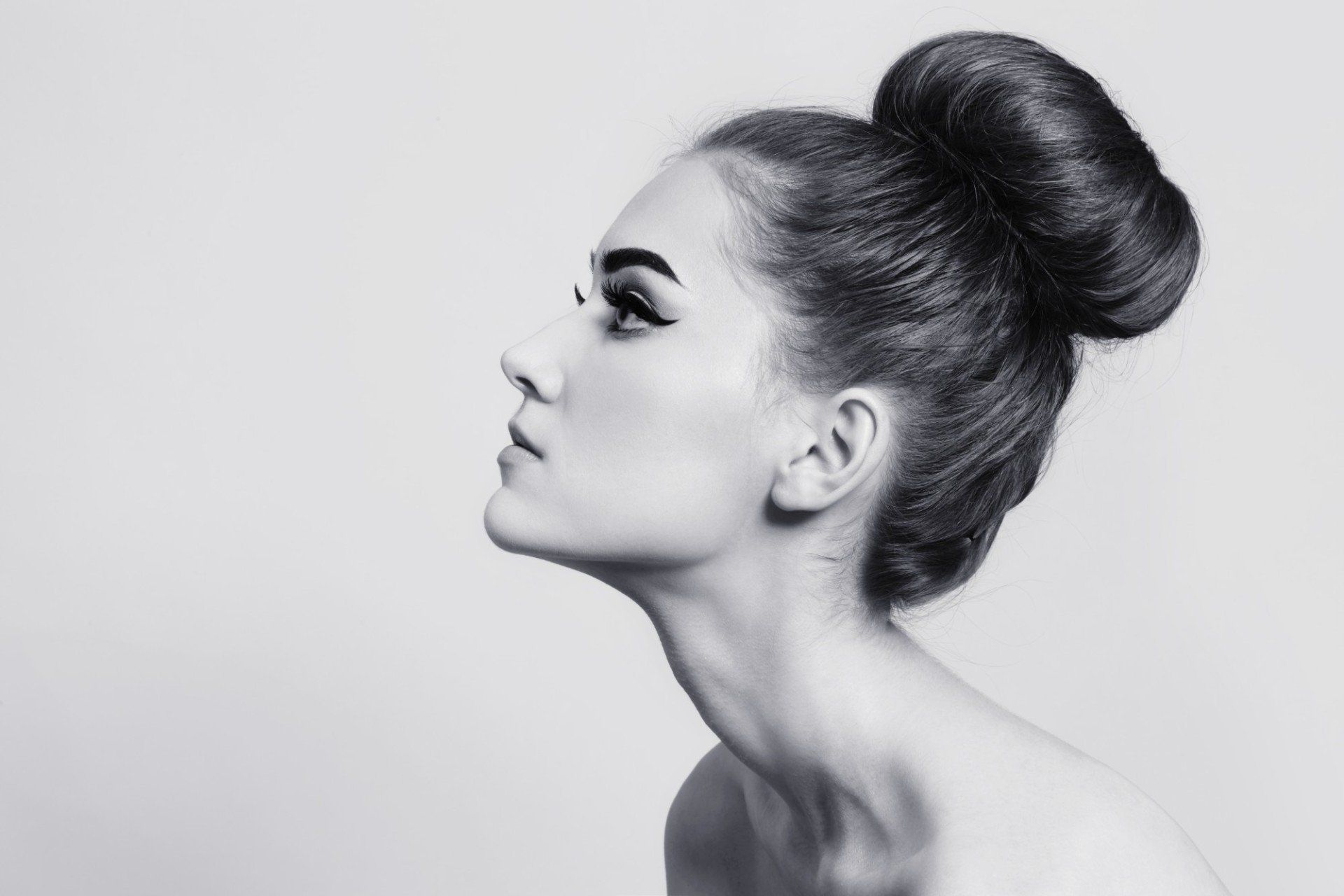 Acconciatura con chignon