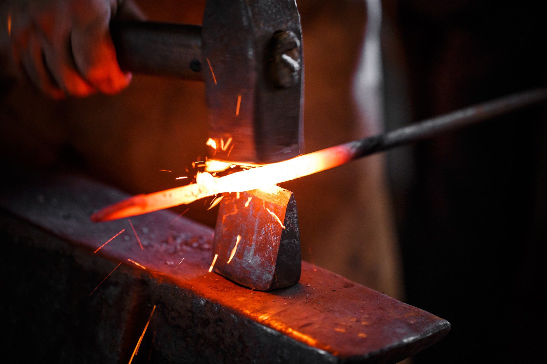 Blacksmith at Work — Sand City, CA — Coastal Fabrication Co.