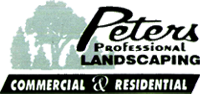 Logo for Peters Professional Landscaping, with text 