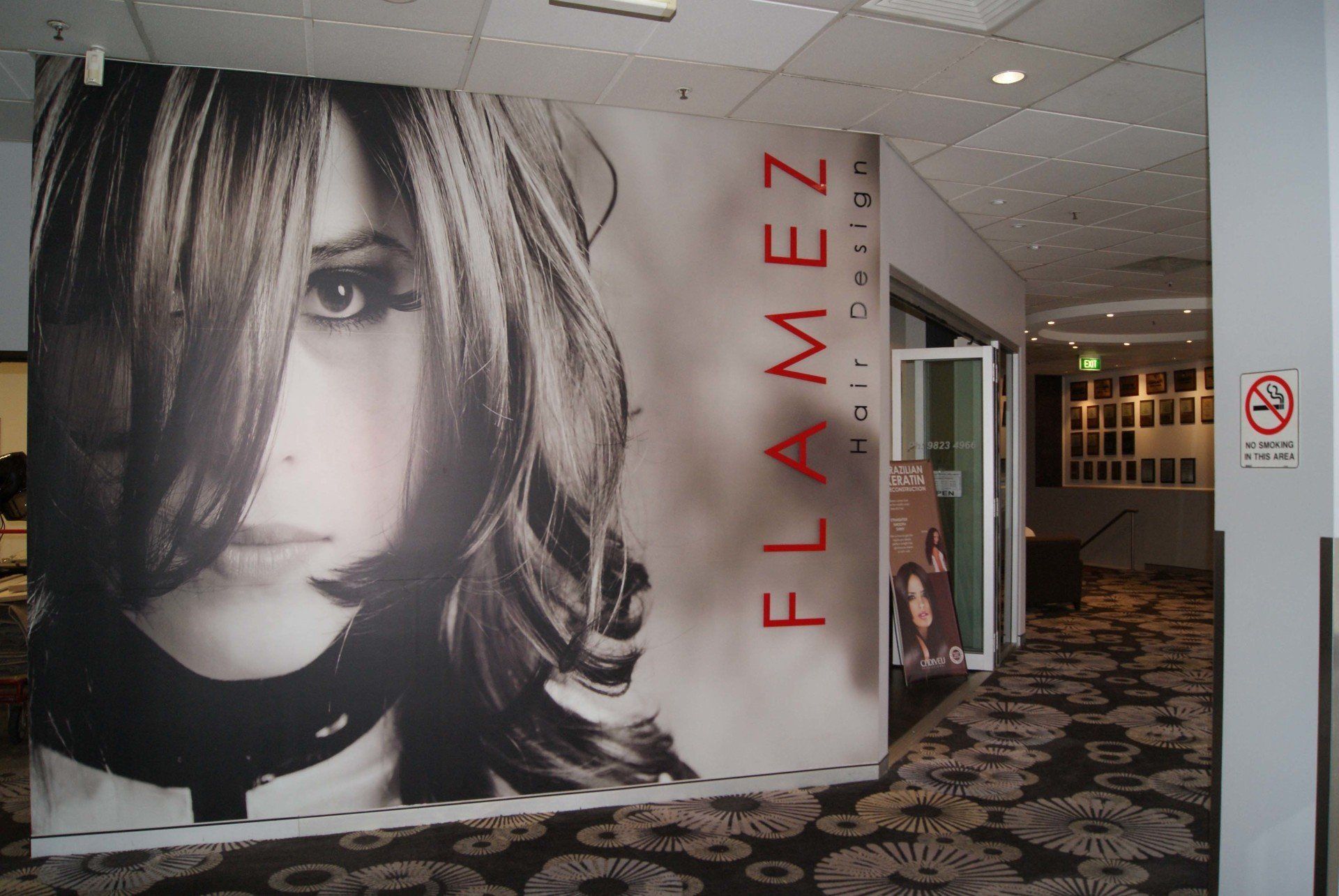 Mounties updated refurbishment of Flamez Hair Salon