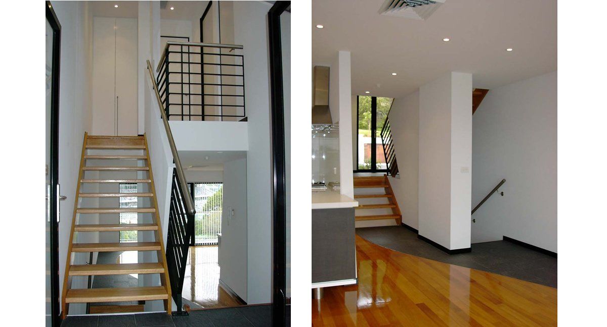New step features in a modern home