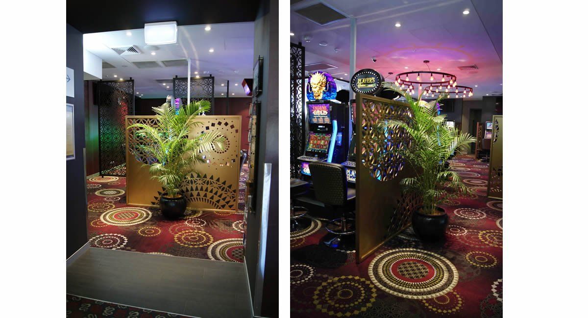 Spacious entertainment areas