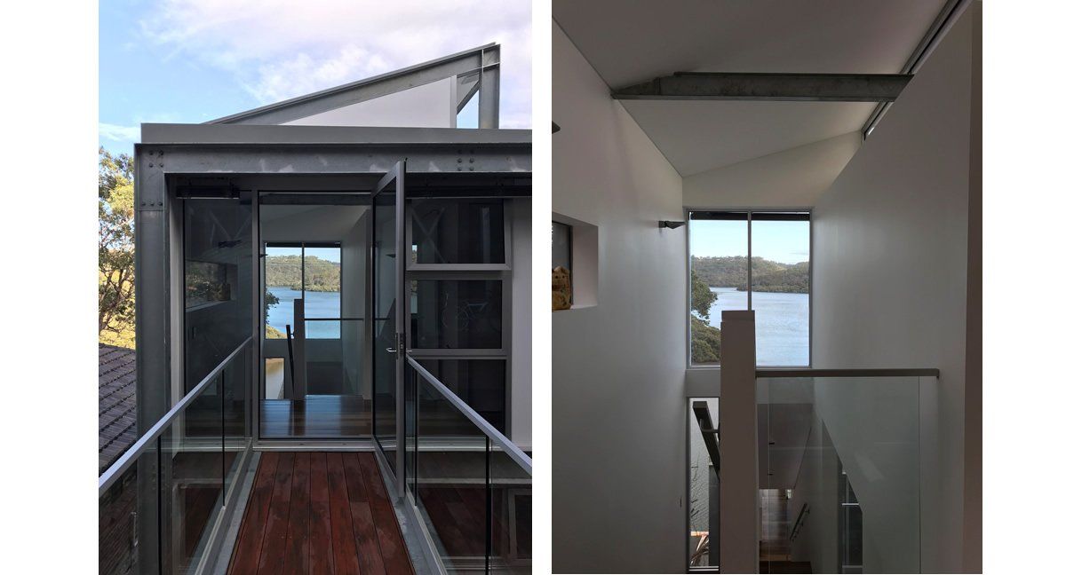 Looking through the house
