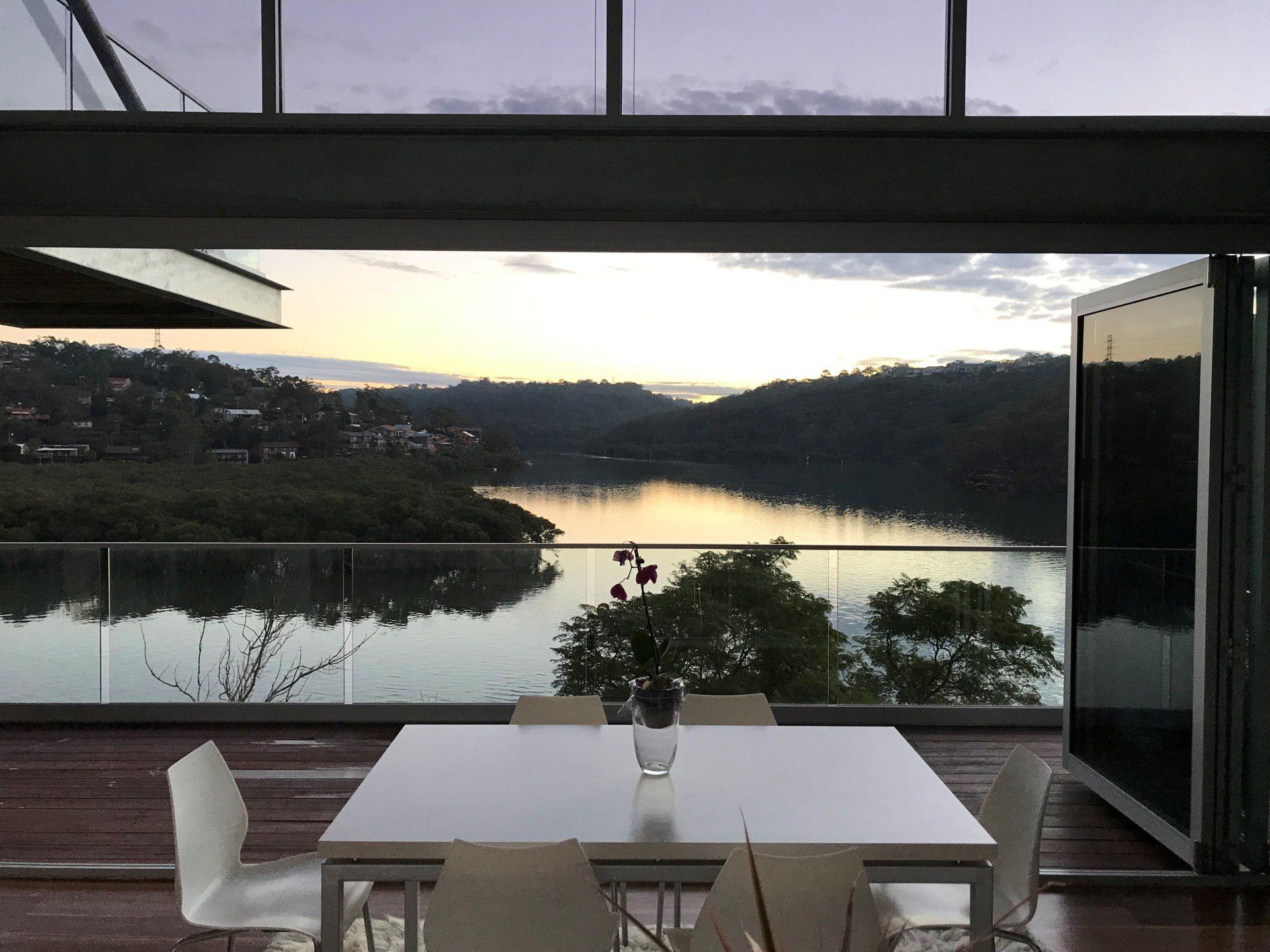 Sunrise views from our porch