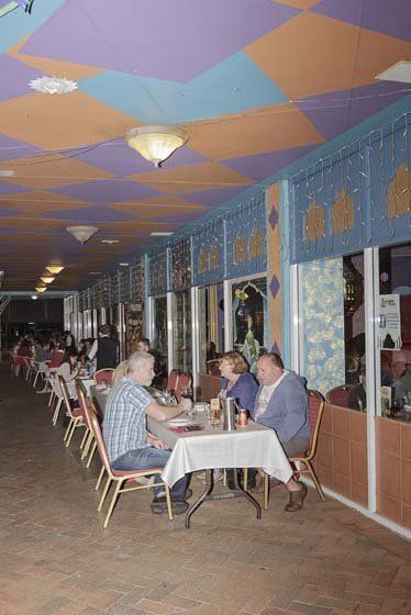 People enjoying food at Jaipur Palace