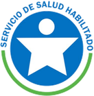 A logo for servicio de salud habiliado with a star in the center