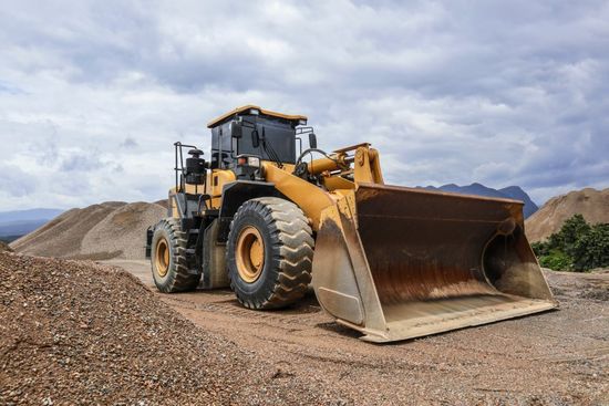 view of a loader